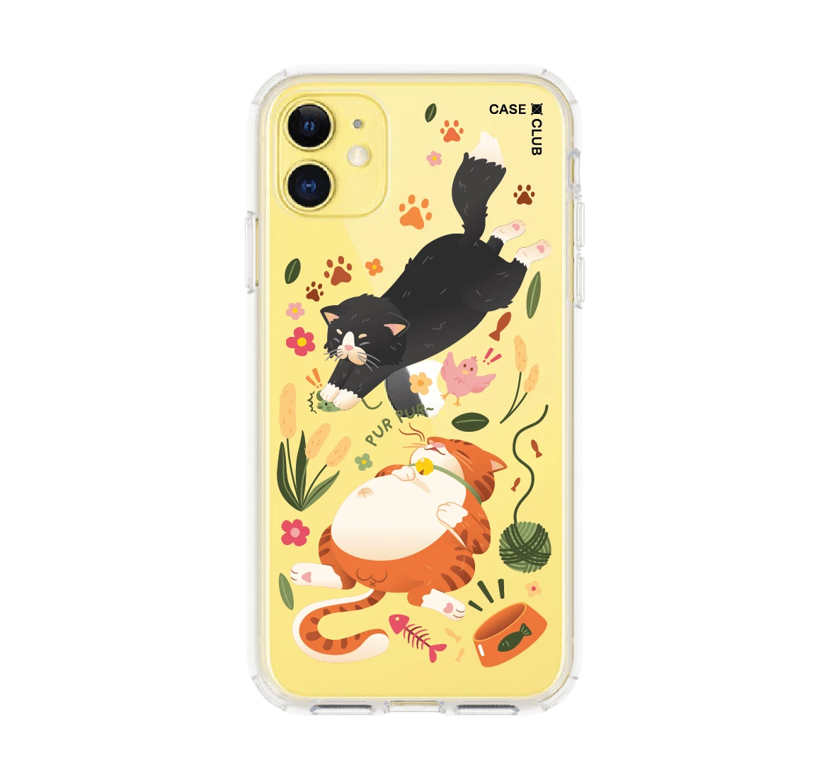 orange & black cat pattern